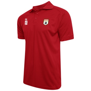 Smethwick Athletic - Dual Solid Colour Polo - Red