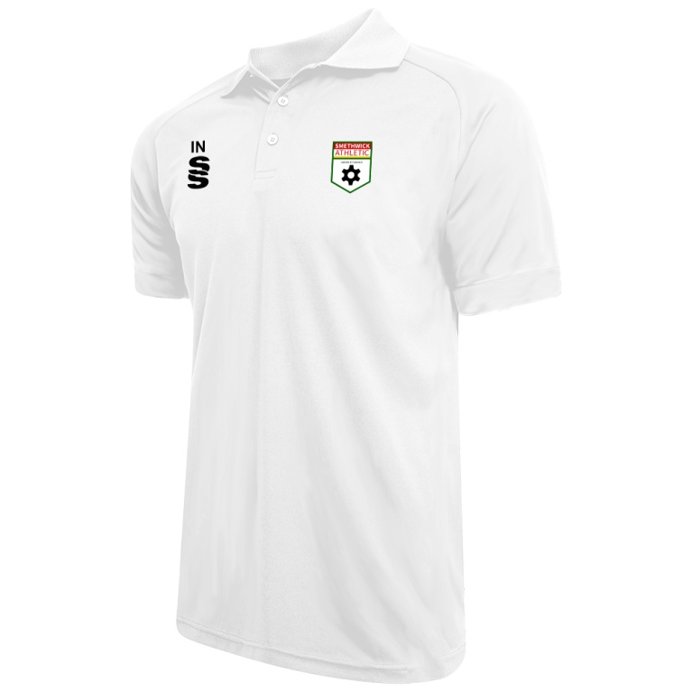Smethwick Athletic - Dual Solid Colour Polo - White