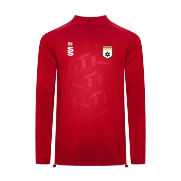 Smethwick Athletic - Impact 1/4 Zip Performance Top - Red
